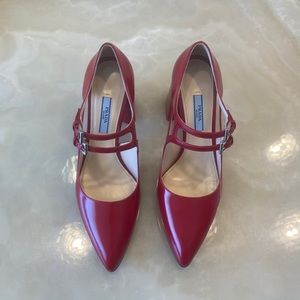 Prada high-heel Mary Janes